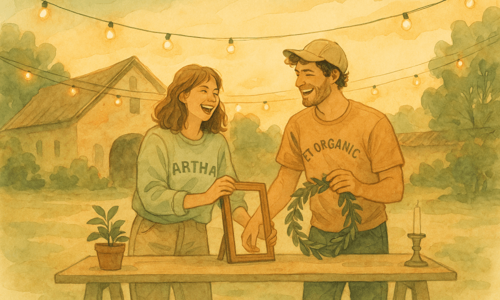 Exemple d'idée de mariage créatif avec une décoration florale unique.