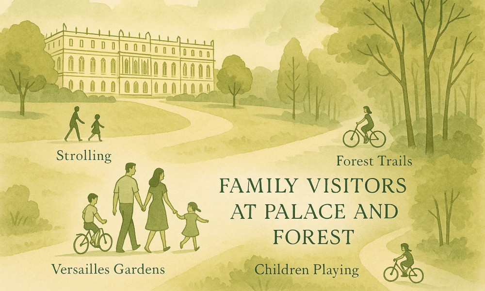 Vue panoramique des activités à faire dans les Yvelines, incluant des sites touristiques et des attractions naturelles.