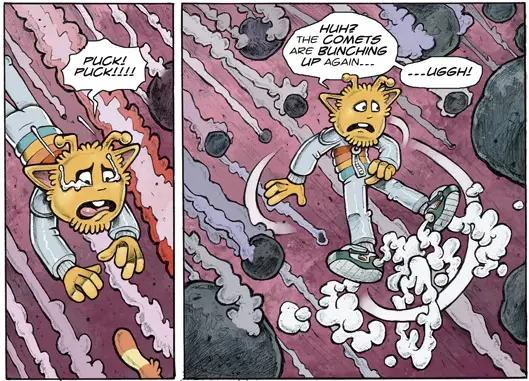 An emotosphere graphic novel cartoon panel.