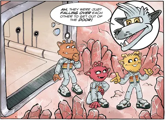 An emotosphere graphic novel cartoon panel.