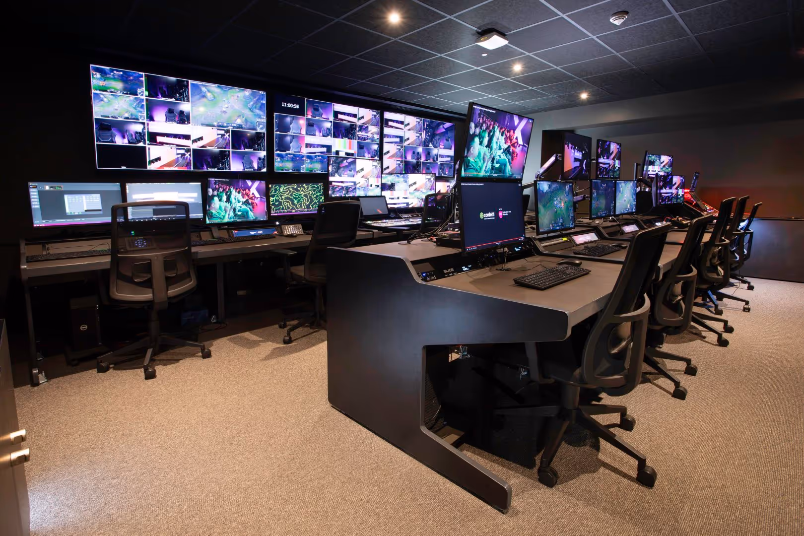 Confetti x - white mark designed esports broadcast production gallery