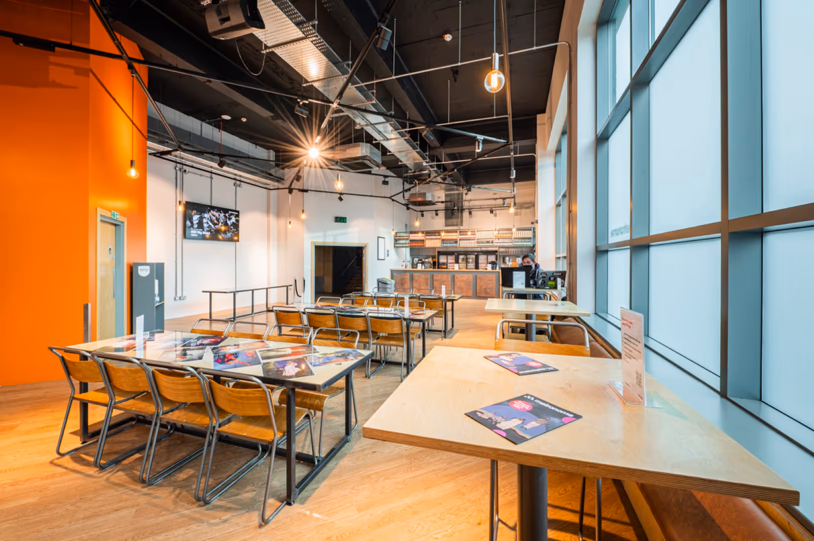 Metronome - white mark designed music venue social space with bar