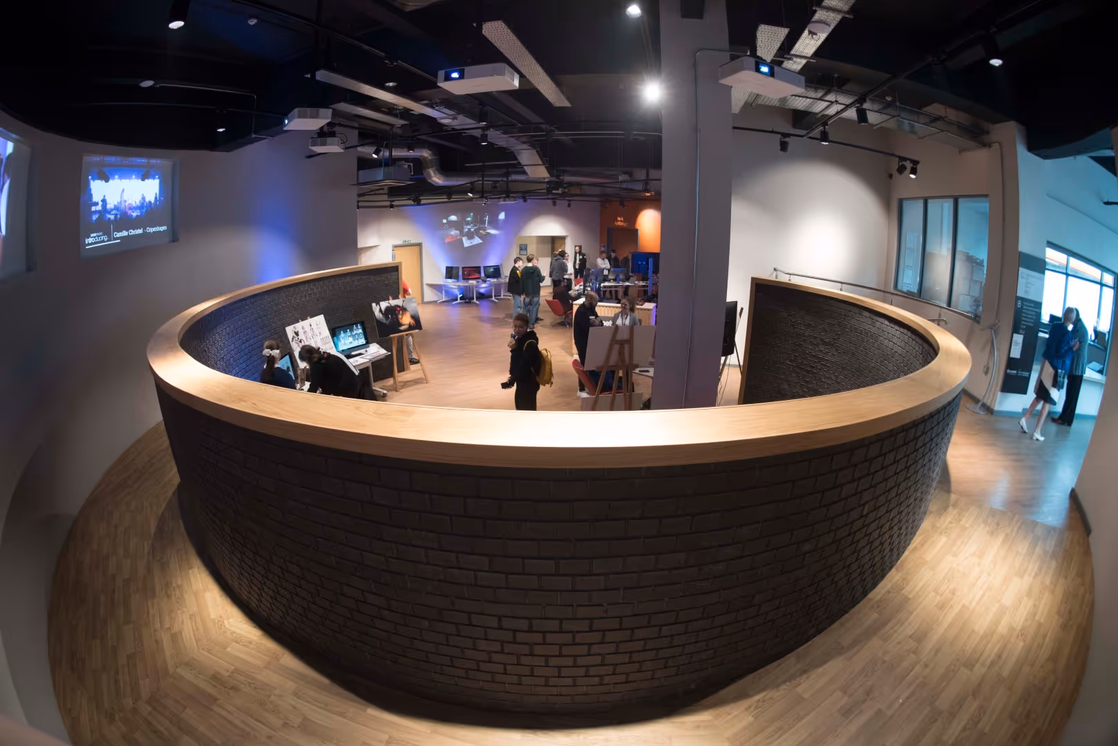 Metronome - white mark designed music and events menu social space atrium