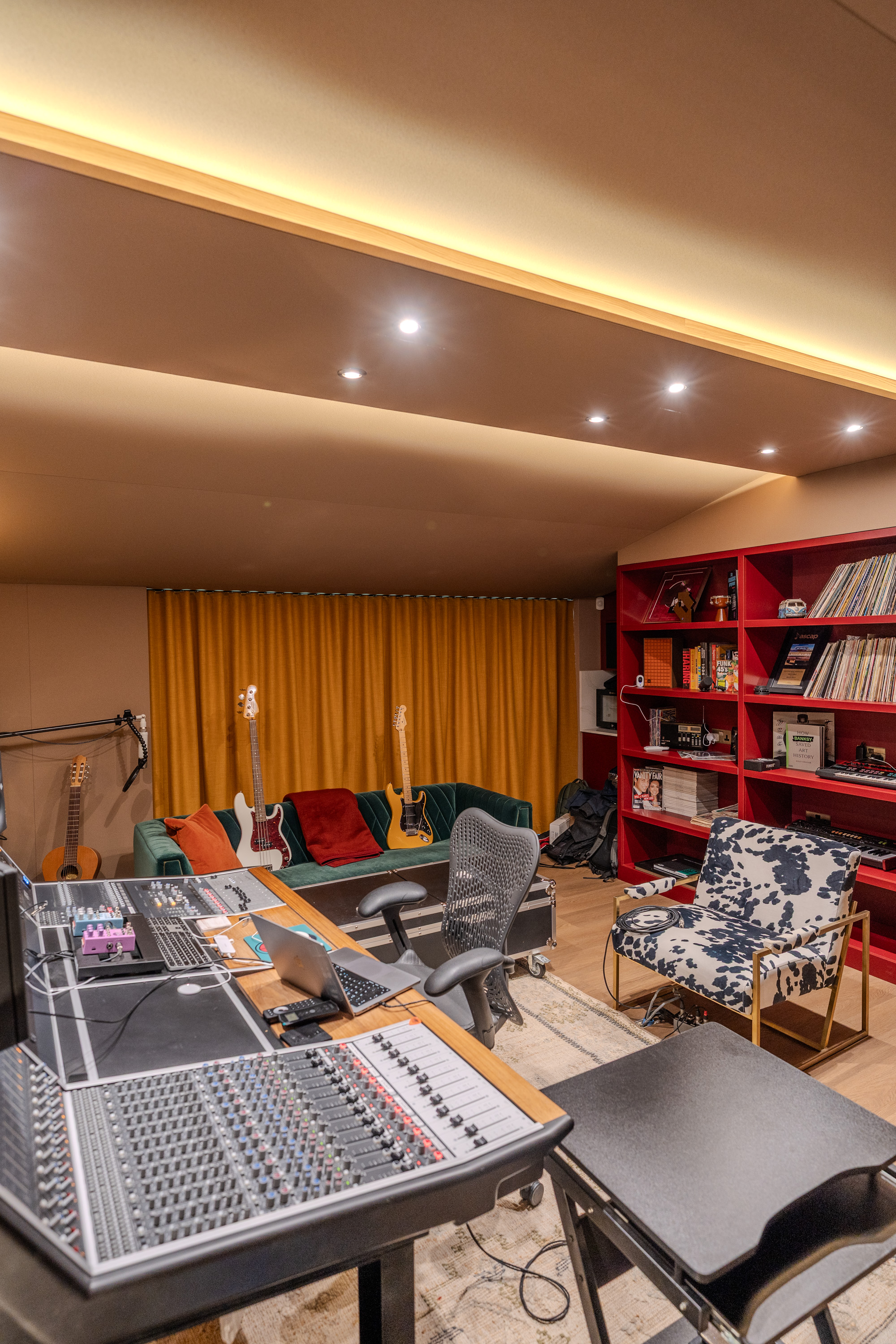 White Mark designed studio / writing room for Nick Gale Digital Farm Animals