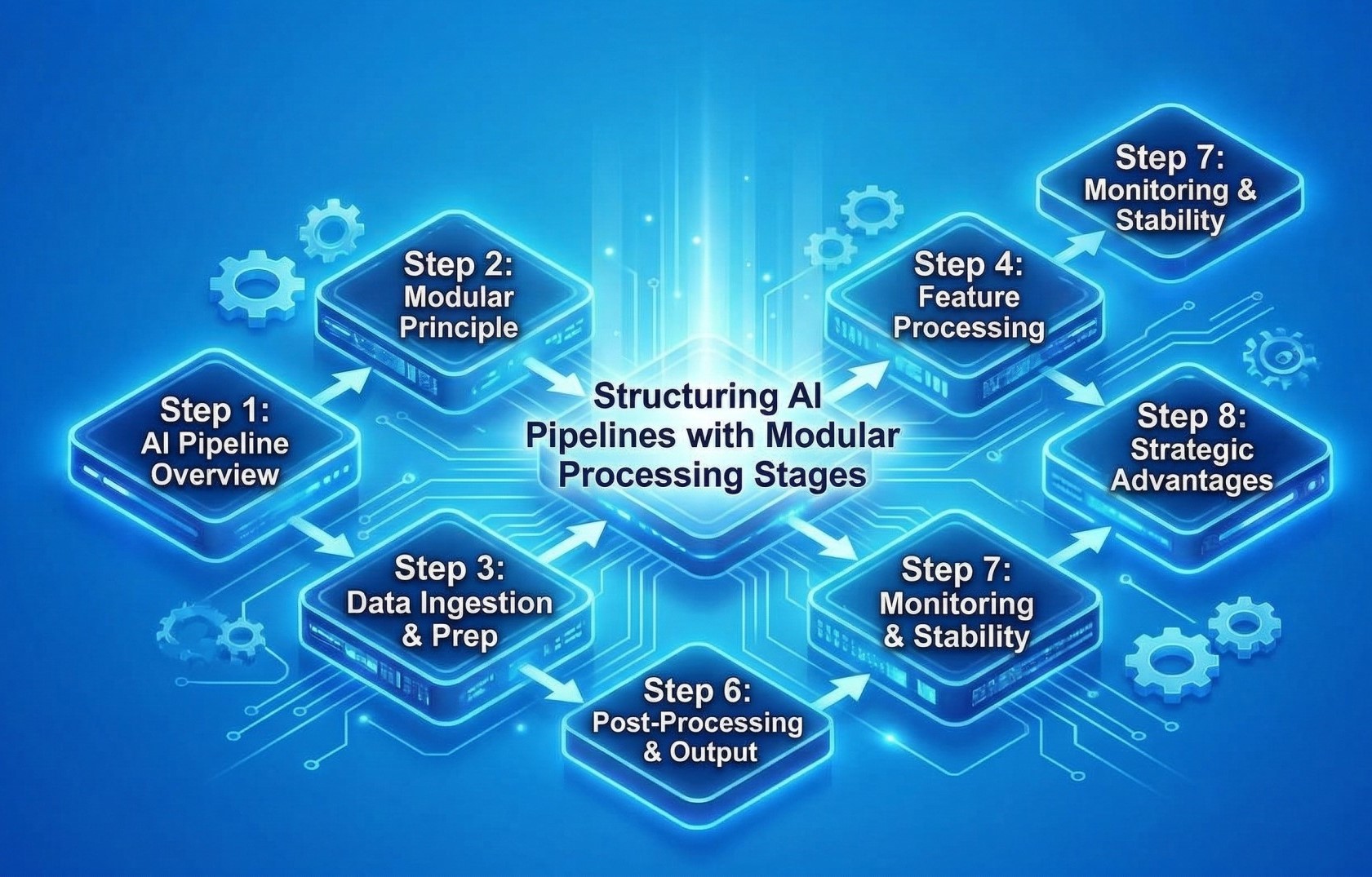 Structuring AI Pipelines with Modular Processing Stages
