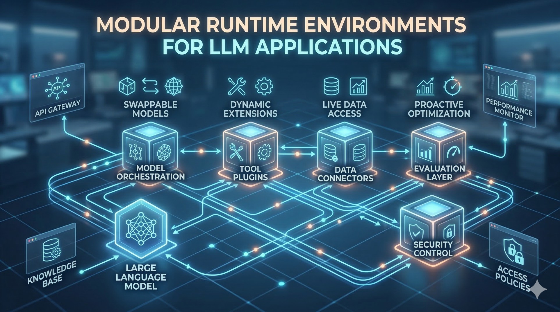 Modular Runtime Environments for Large Language Model Applications
