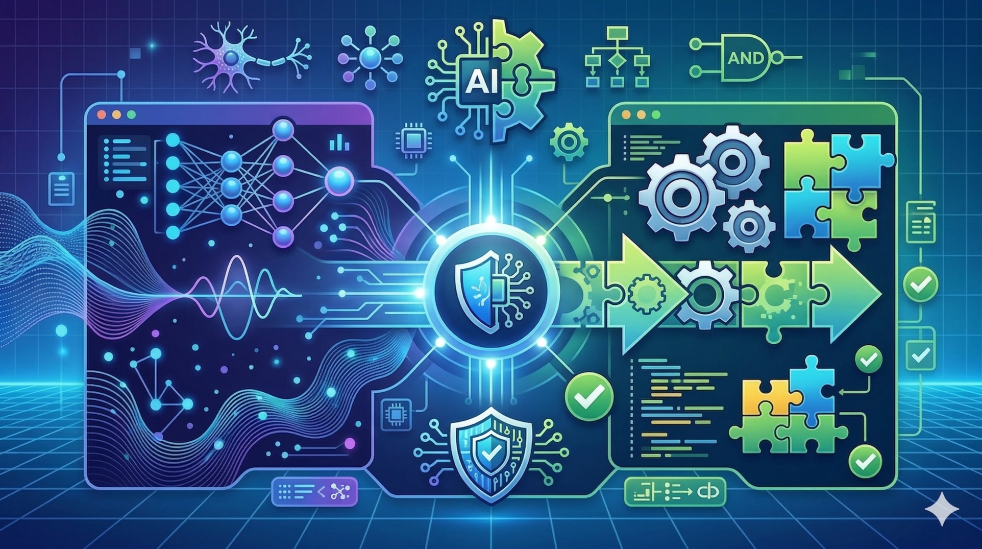 Designing Hybrid AI Systems with Deterministic Components