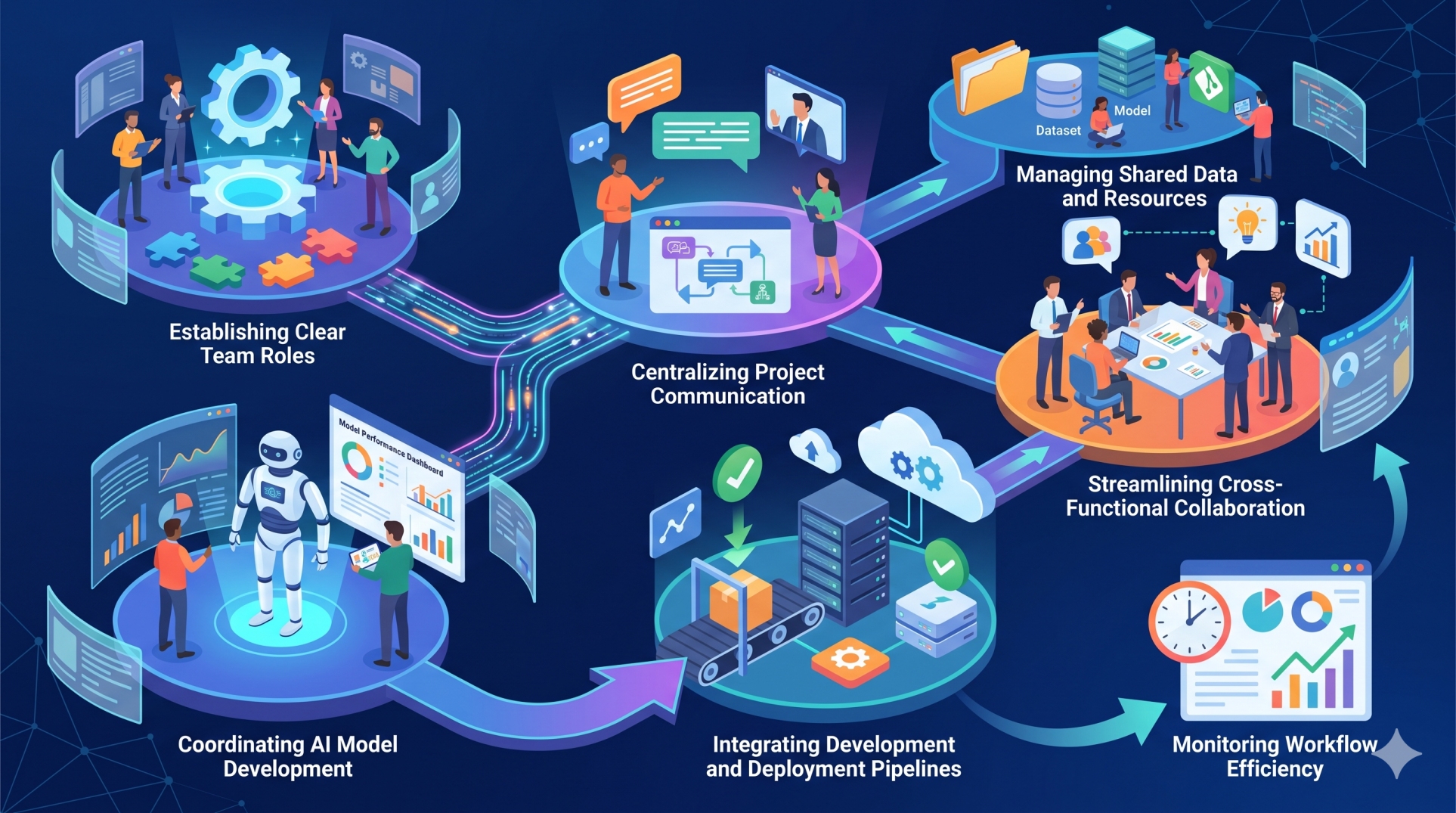 Collaboration Workflows in AI Software Teams