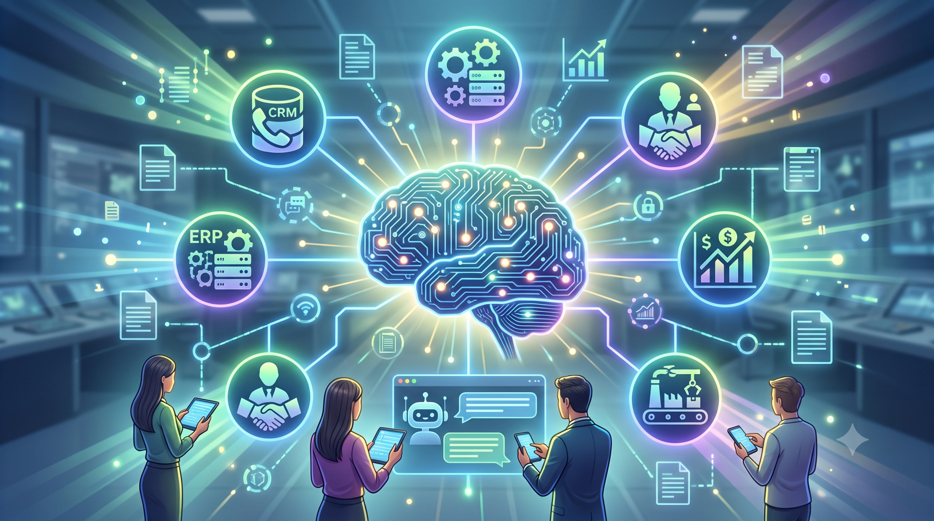 Enterprise Process Coordination Through LLM Applications