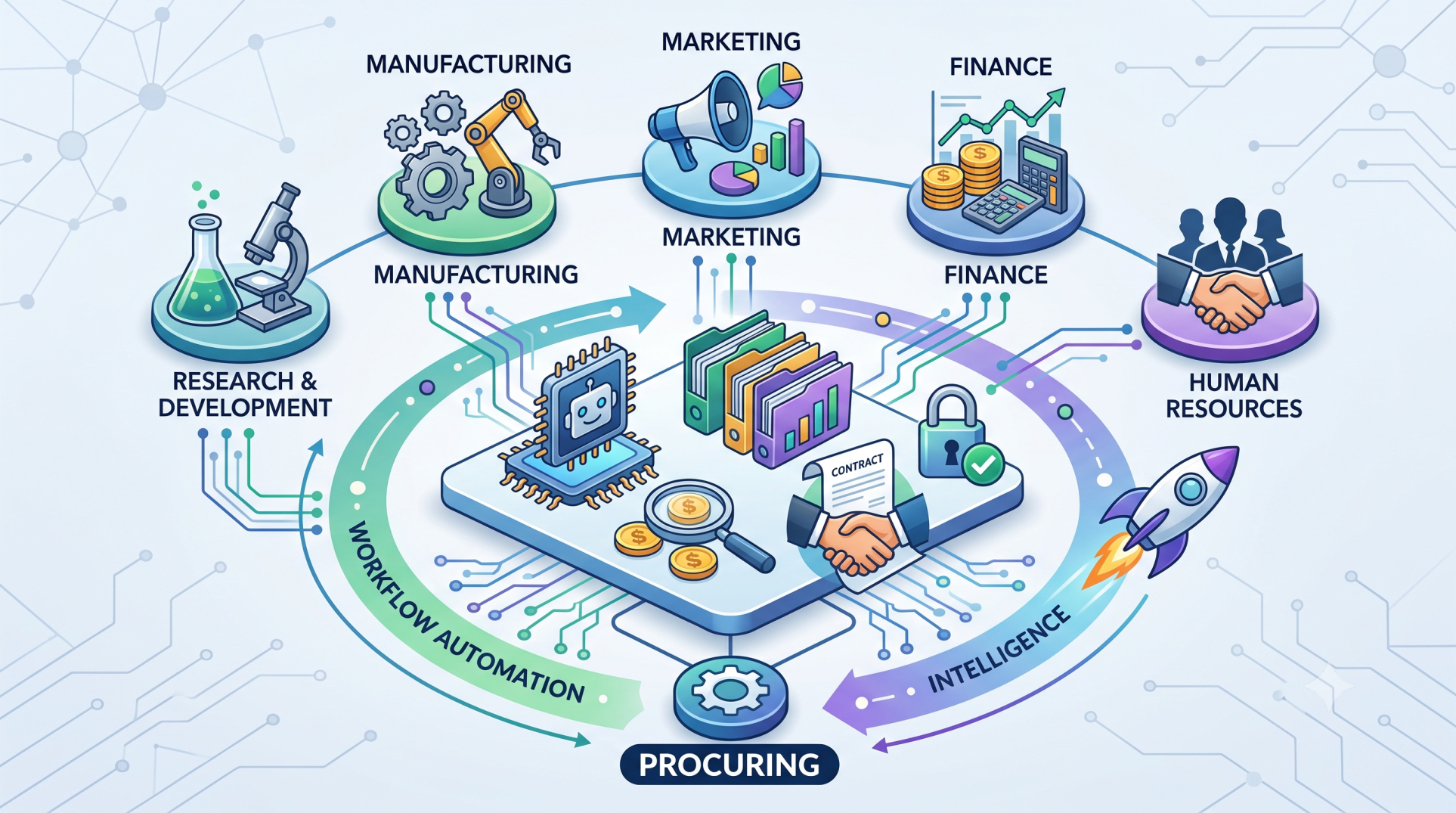 Intelligent Procurement Workflows for Multi-Department Organizations