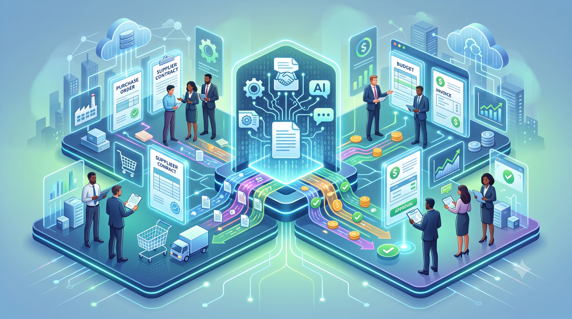 Using Language Models to Connect Procurement and Finance Operations