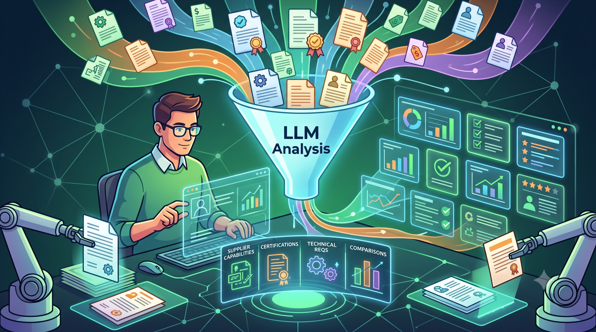 Using LLM Software to Analyze Supplier Capabilities