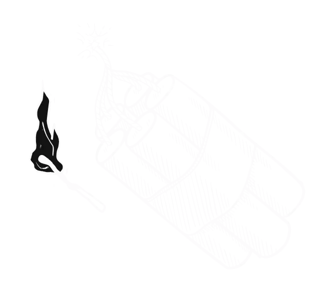 Illustration of a lit matchstick with a flame.