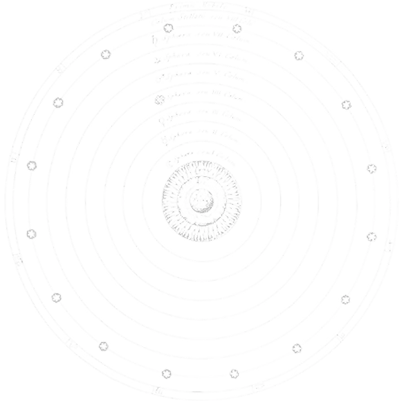Radial diagram illustrating energy spread from a central point with concentric circles and labeled segments.