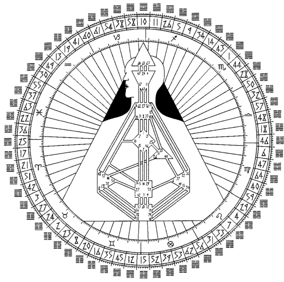 Sleek futuristic black drone with dual blades hovering against a black background.