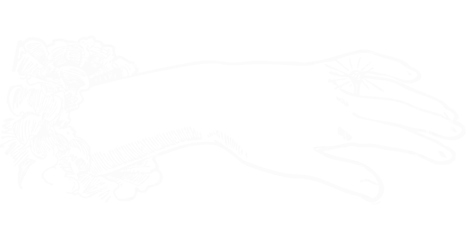Abstract white silhouette of a reclining person on a black background.