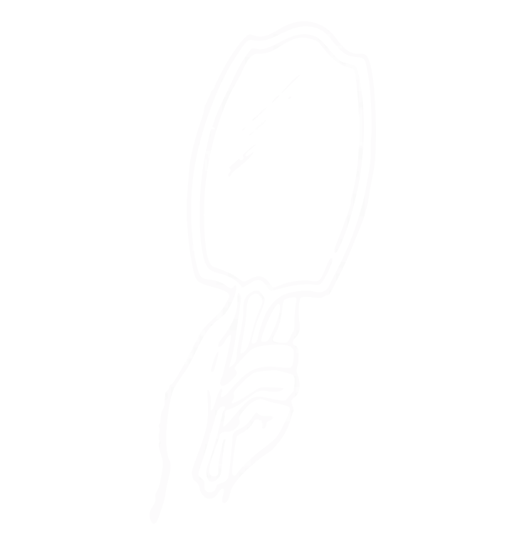 Pixel art of a humanoid figure with an oval head and a striped neck on a black background.