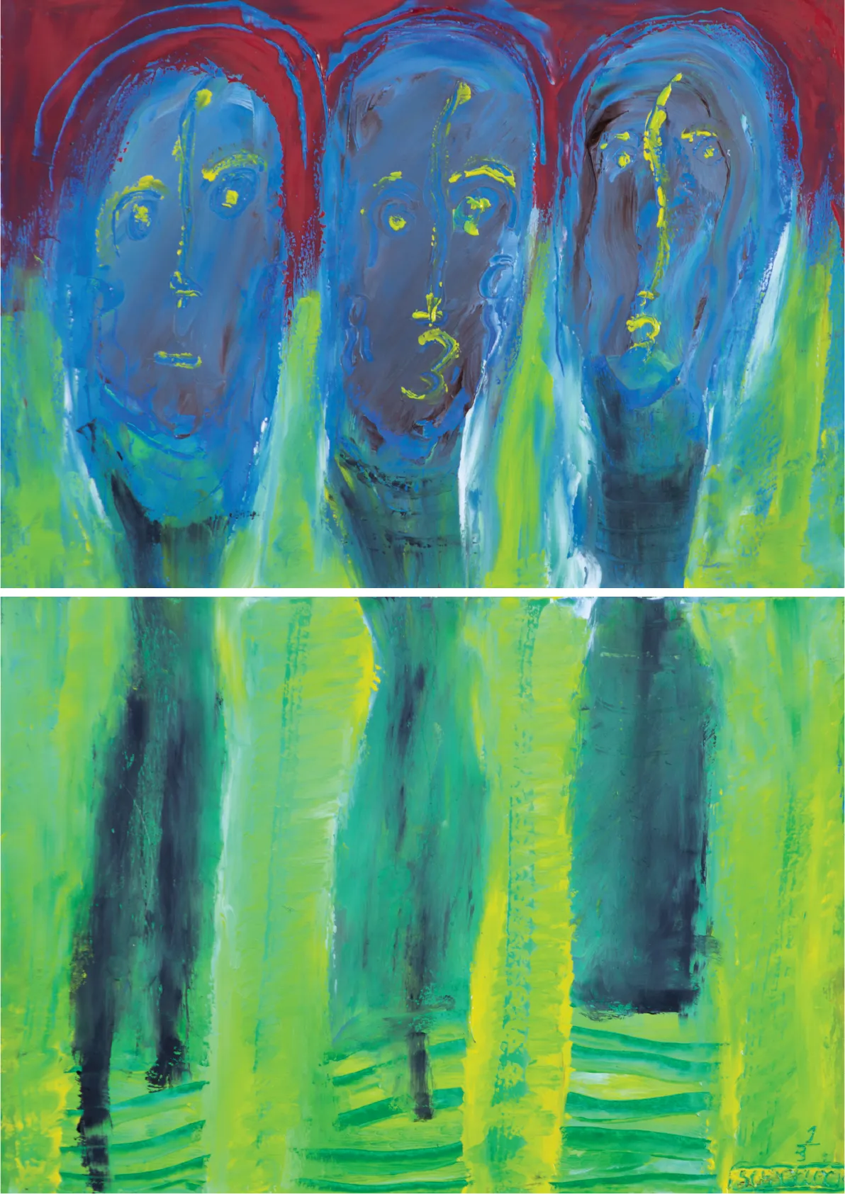 "klaksvikstriden", by ulrik schjerbeck, ink on paper, 2025