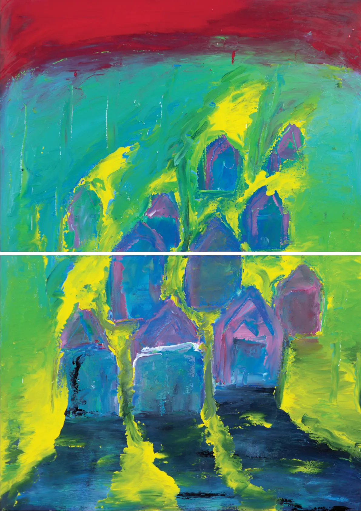 "klaksvikstriden", by ulrik schjerbeck, ink on paper, 2025