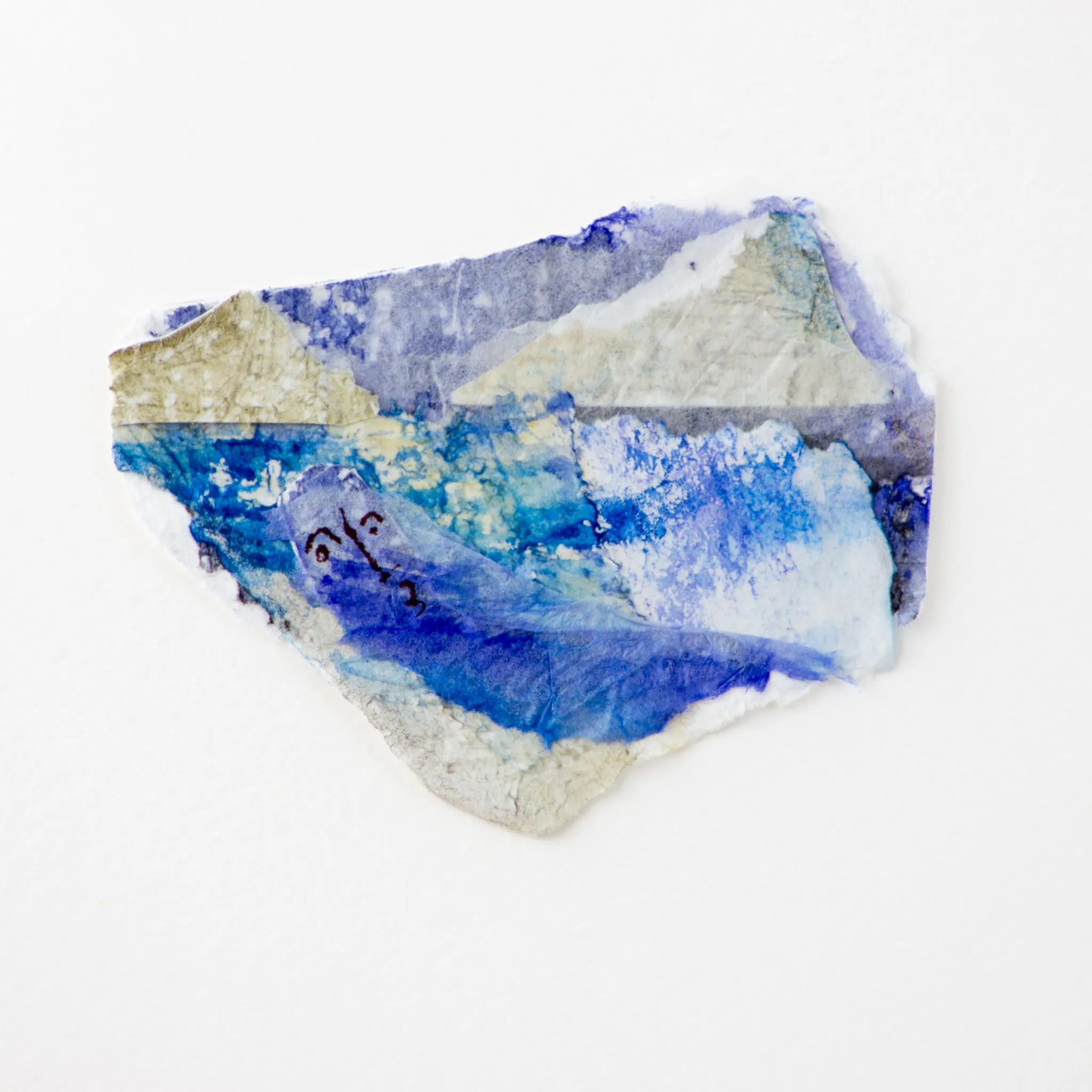 "sæl", by ulrik schjerbeck, watercolor on paperclip, 2025