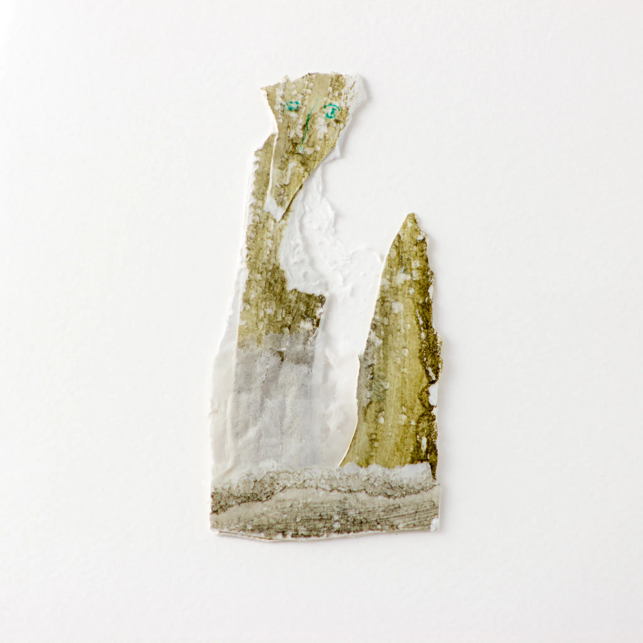 "tangtrold", by ulrik schjerbeck, watercolor on paperclip, 2025