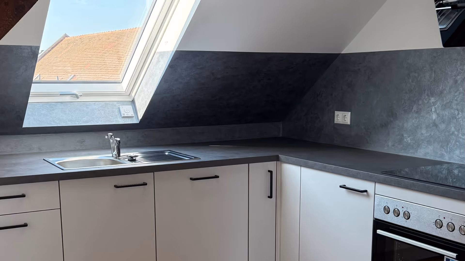 Gereinigte Küche eines Privathaushaltes.