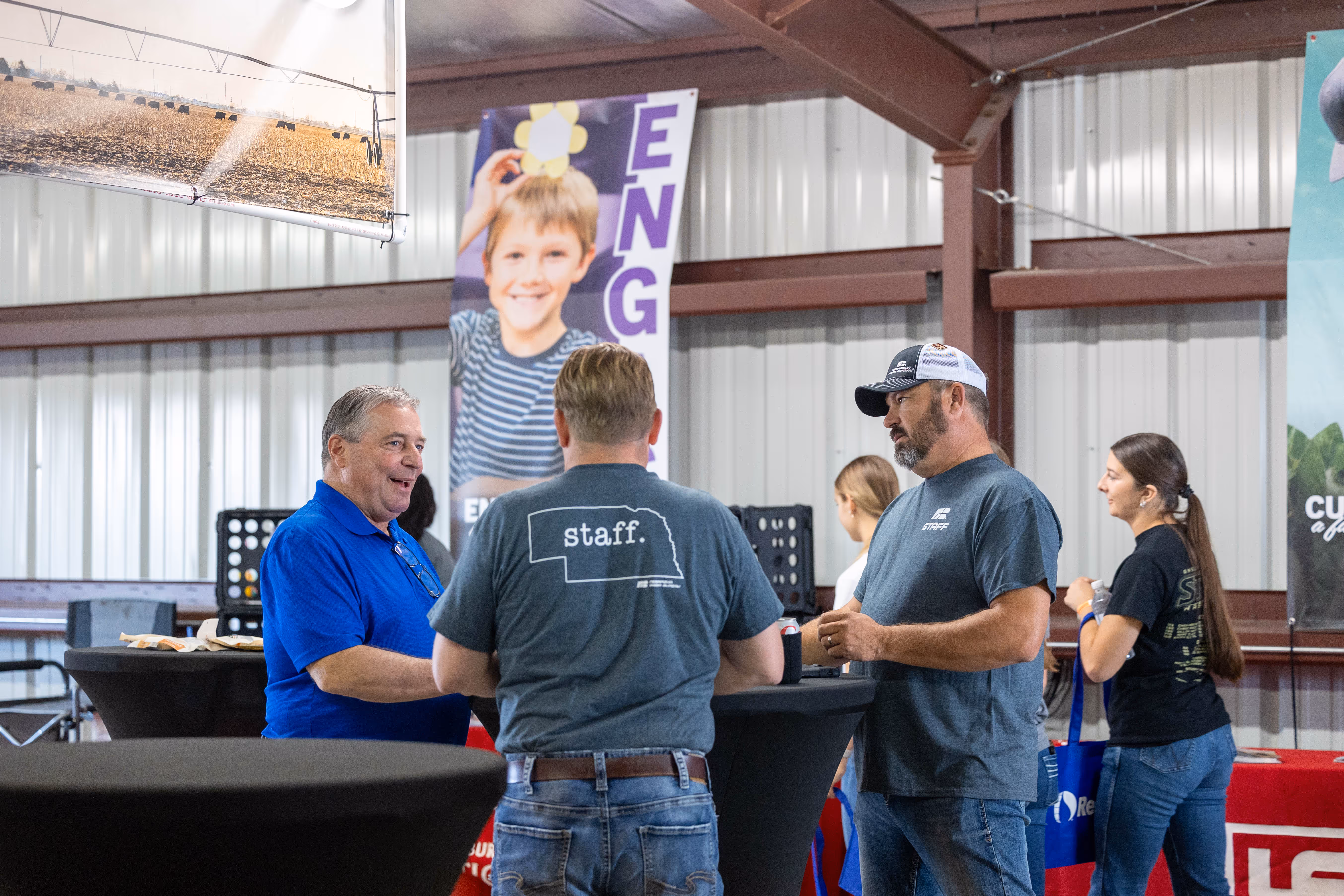 Group of men talking