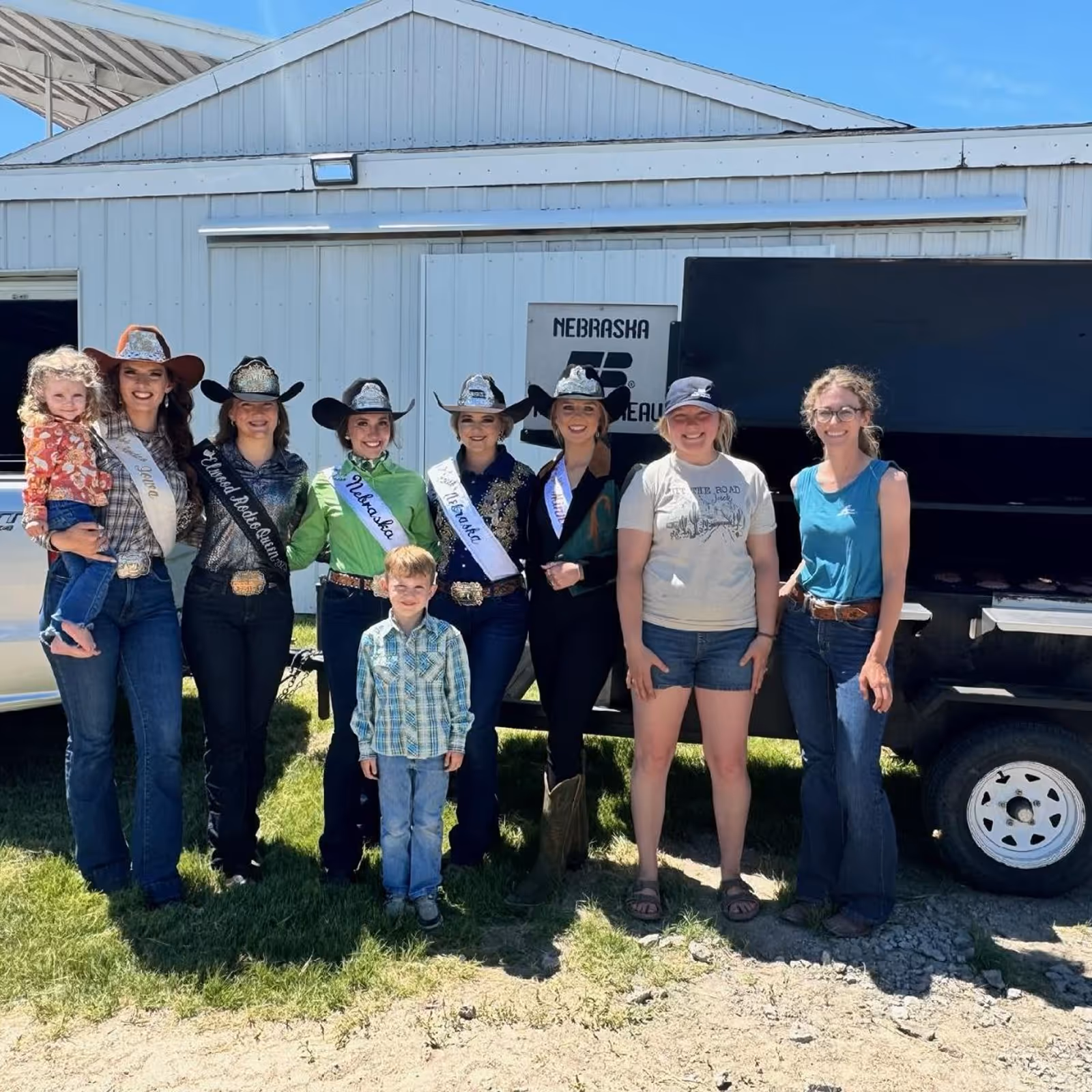 Group of people smiling