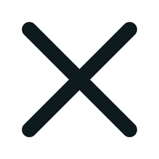 a cross-out symbol that looks like a letter "x"