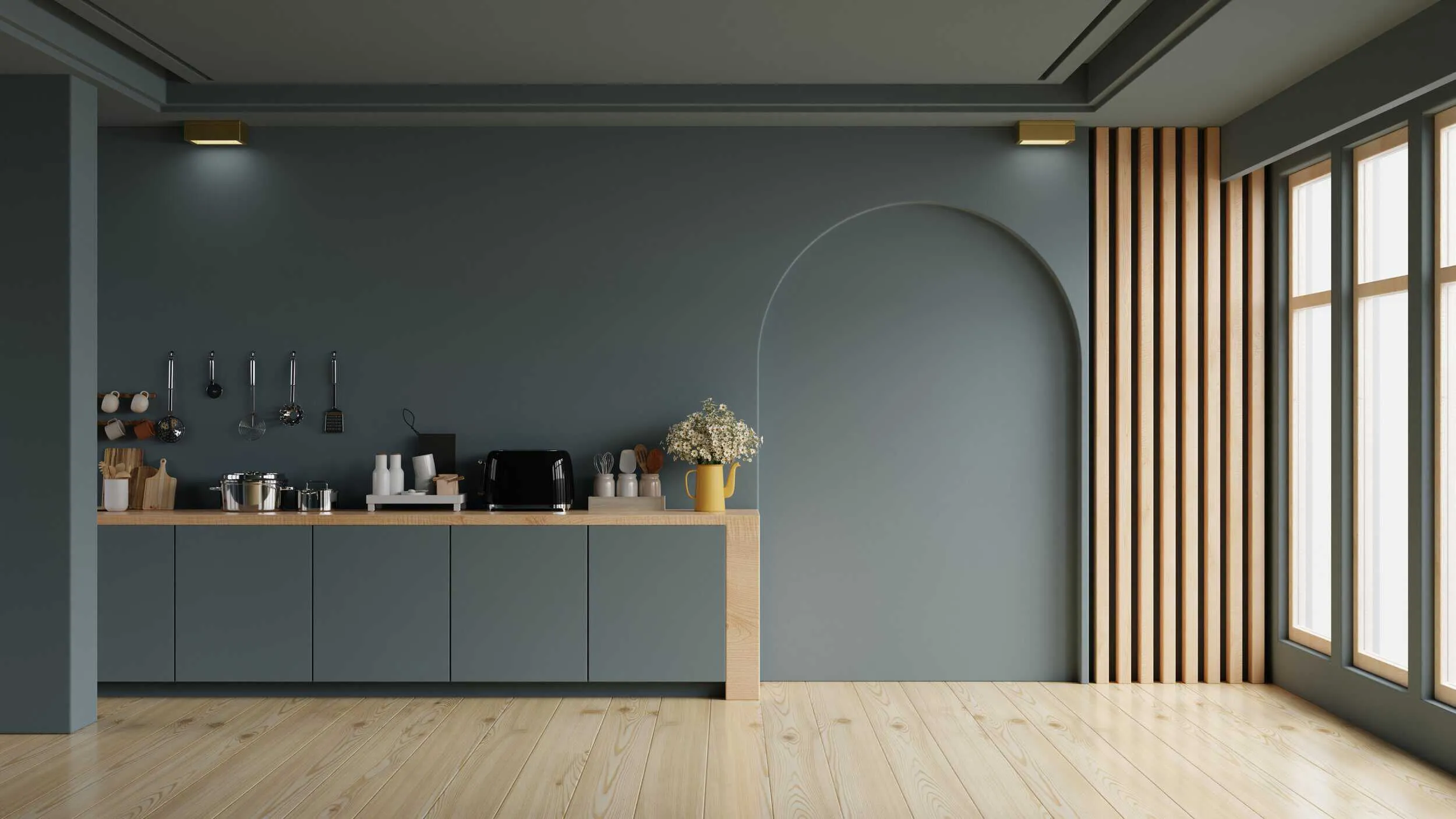 modern, minimalist kitchen 