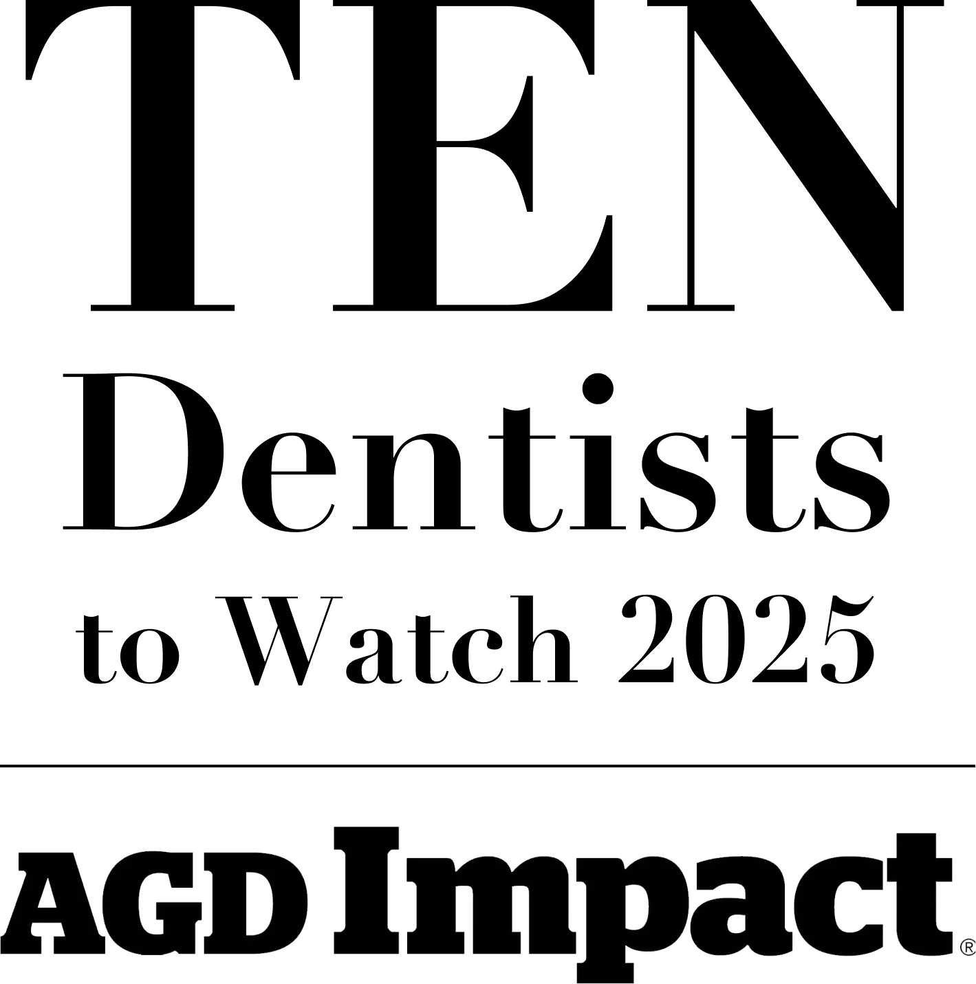 Ten Dentist to Watch 2025 Award