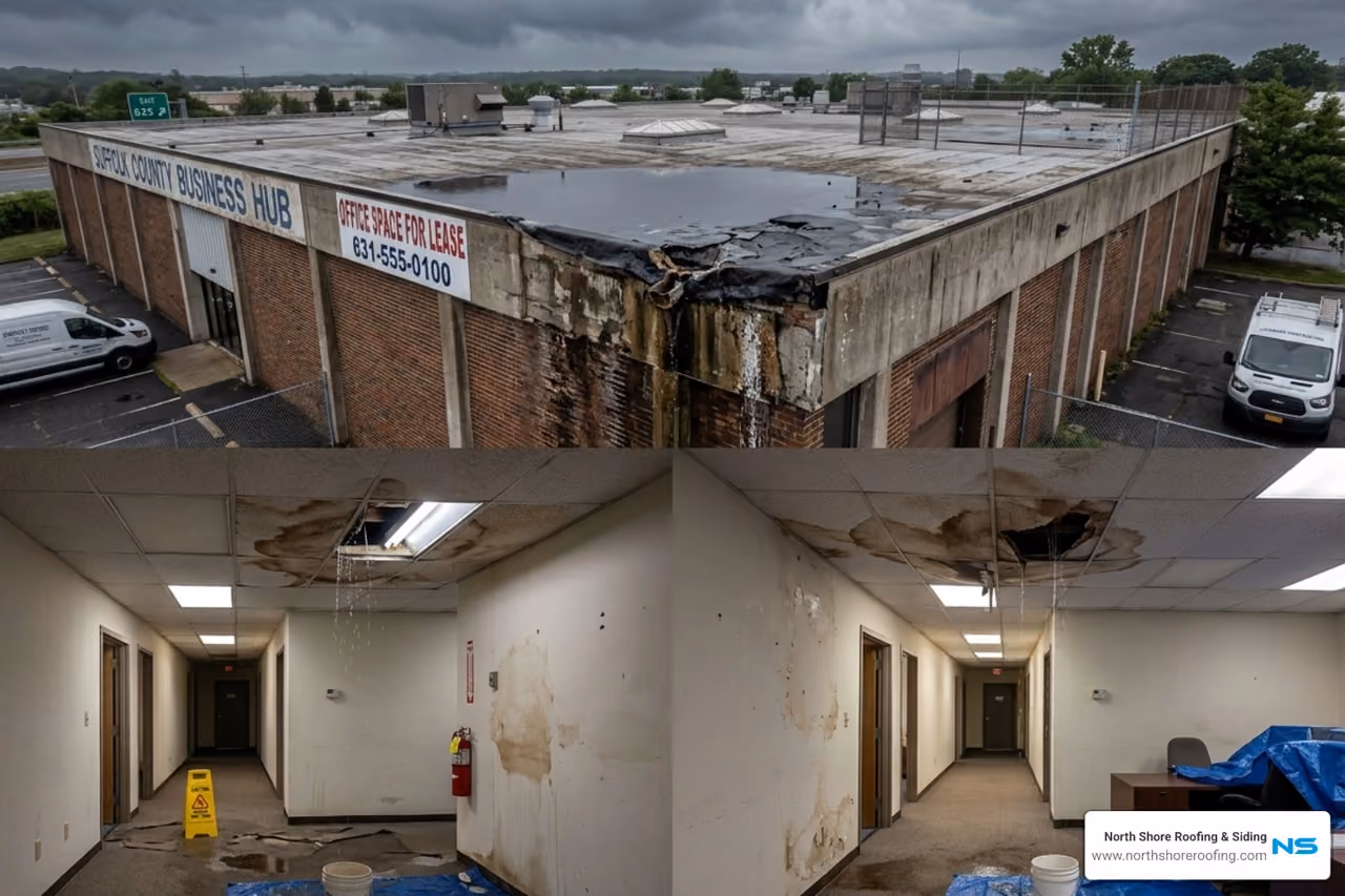 Discover expert commercial roof leak repair in Long Island & Queens. Fix leaks fast, prevent damage, save costs with proven methods & maintenance tips.