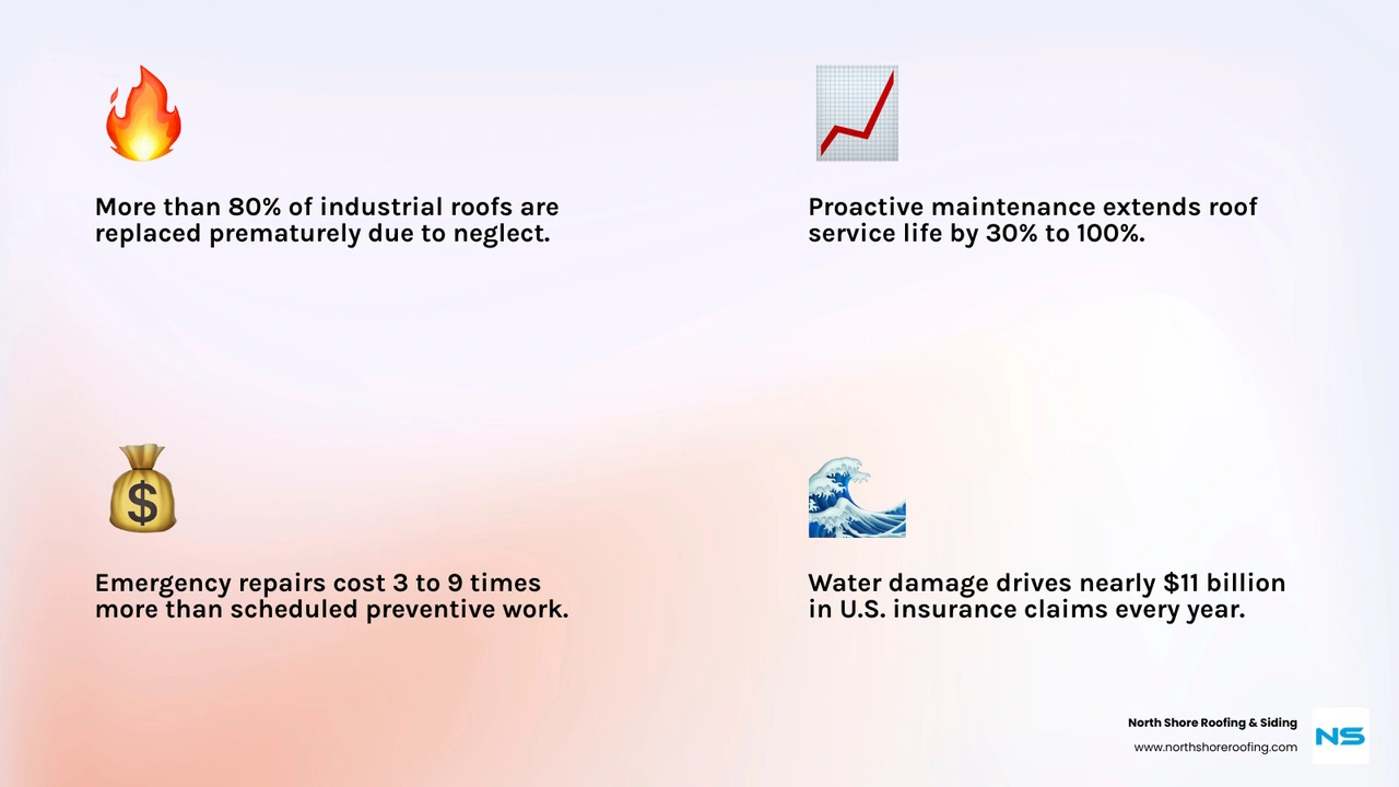 Comparison of proactive vs reactive maintenance costs per square foot infographic