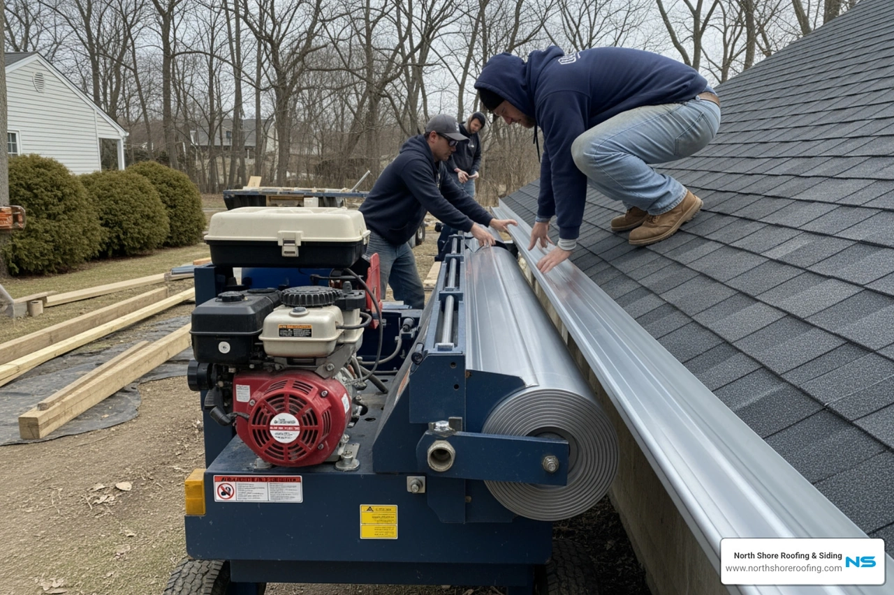 on-site gutter fabrication and installation on-site gutter fabrication and installation