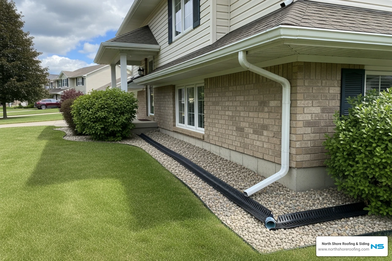 seamless aluminum gutter profiles and French drain installation seamless aluminum gutter profiles and French drain installation