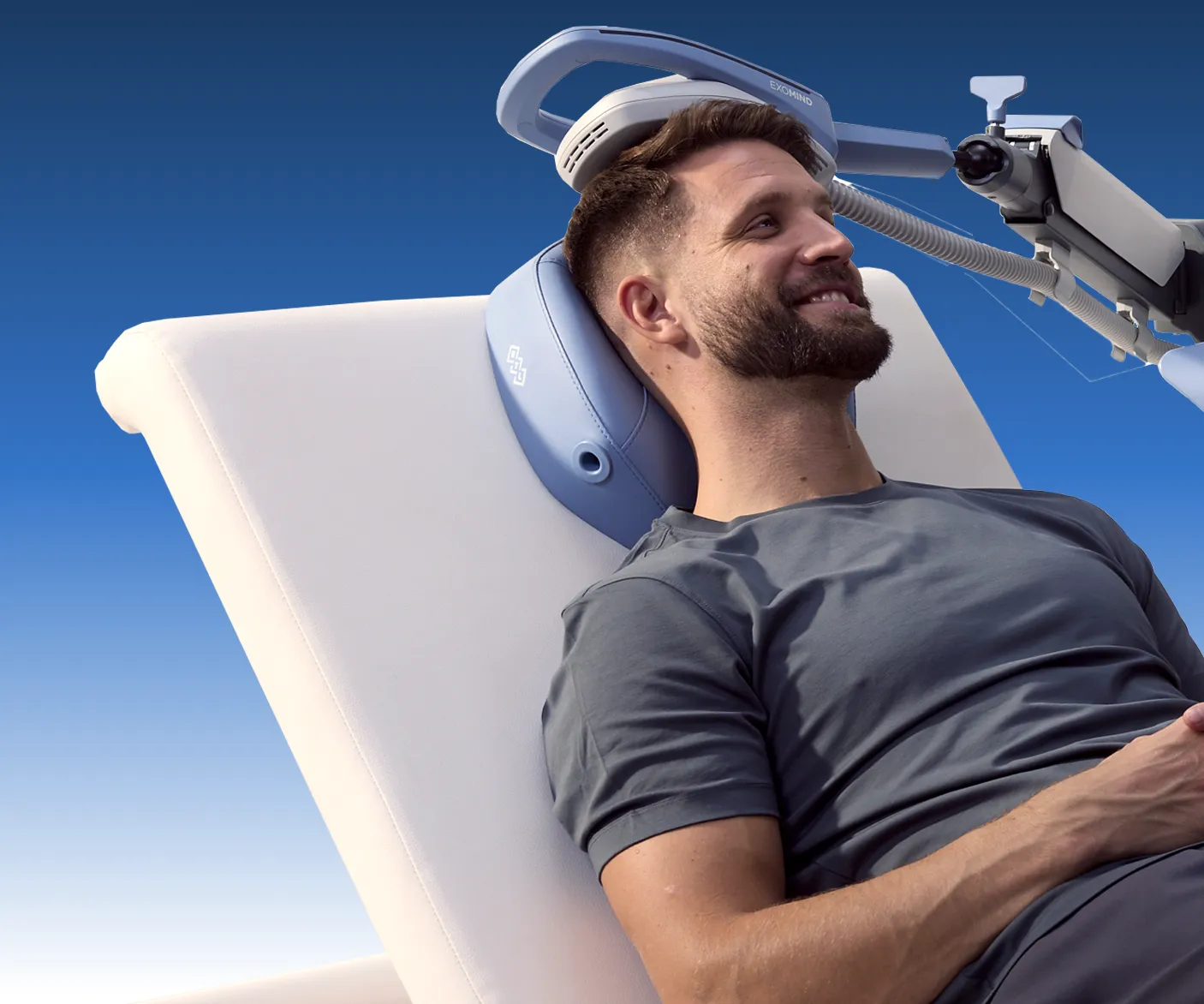 man getting exomind treatment