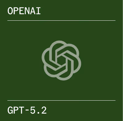 OpenAI logo above the text 'GPT-4.1' on a dark green background.