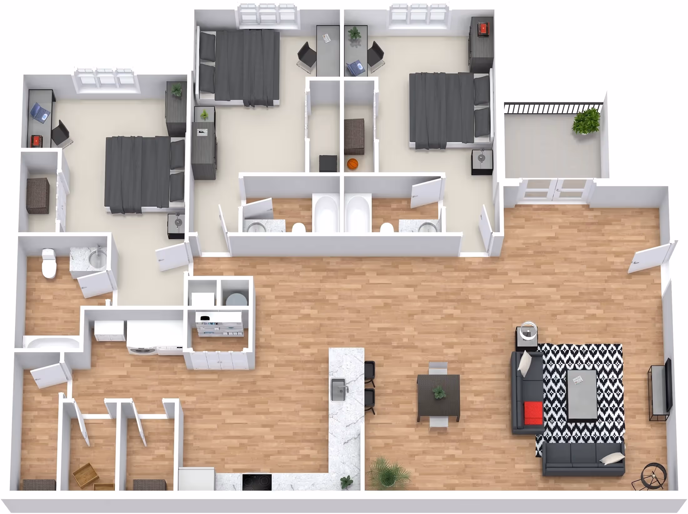 3 Bedroom Premium layout