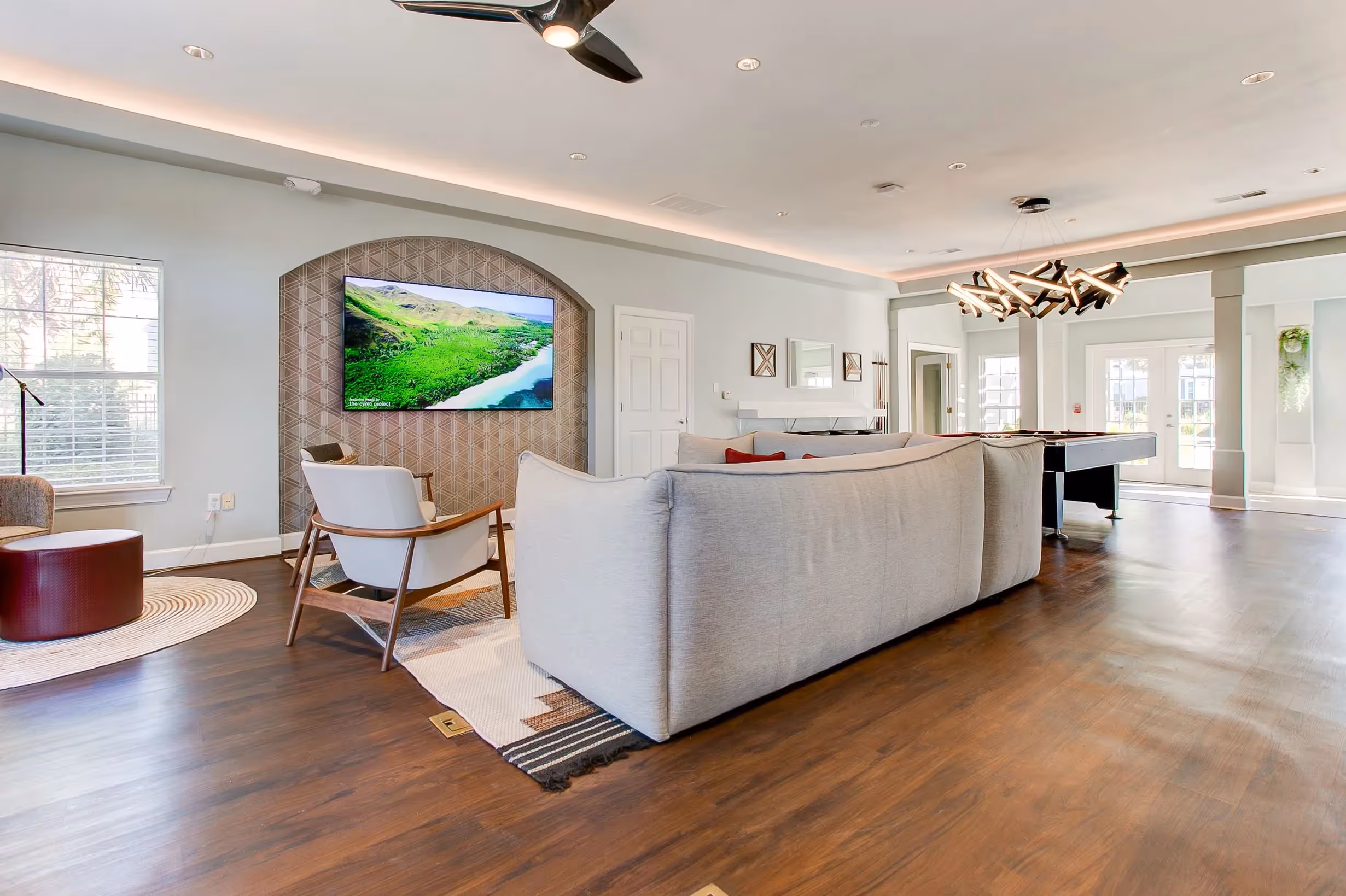 clubhouse with pool table