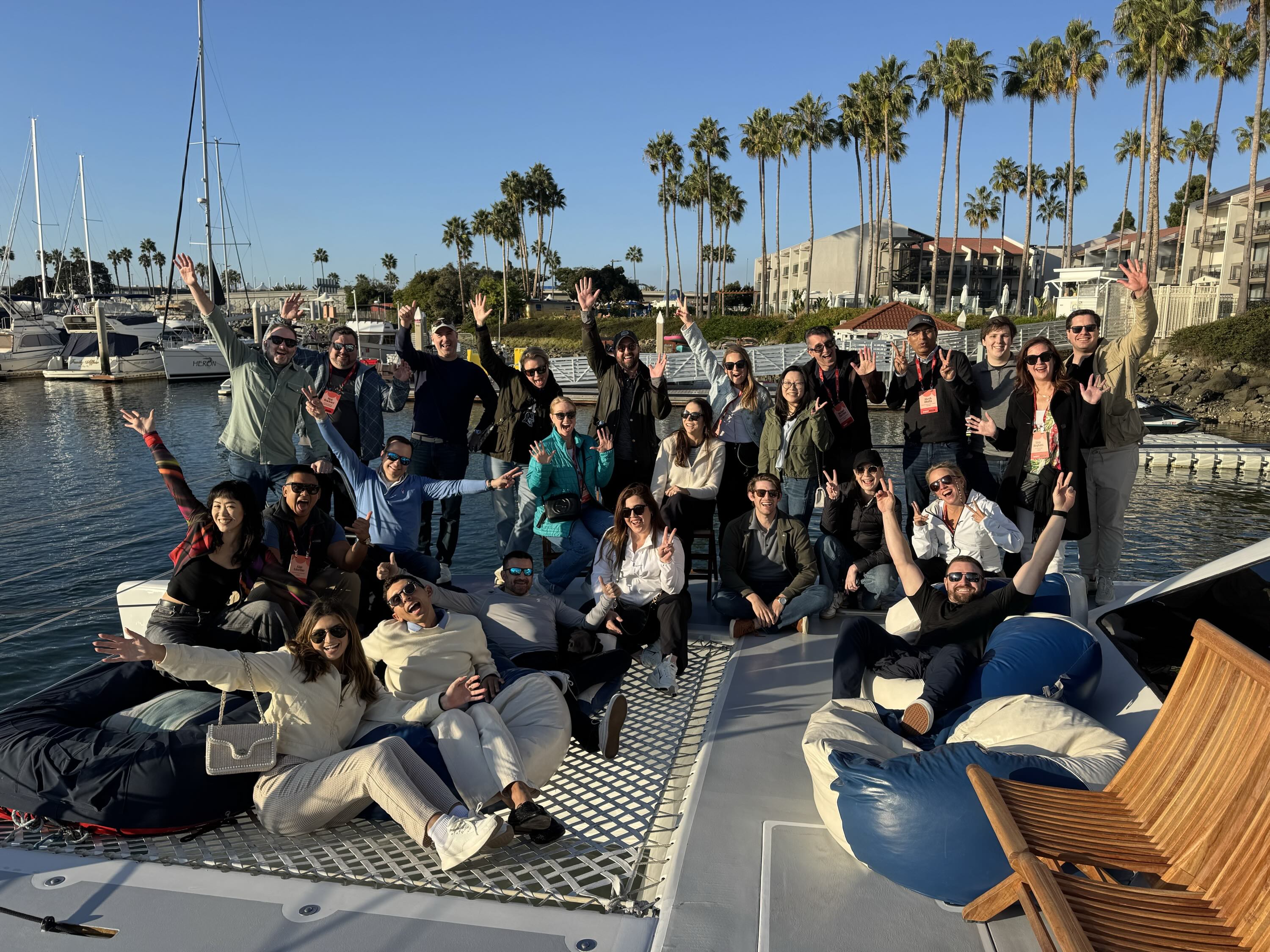 Jasper Assembly attendees on a catamaran excursion in San Diego.