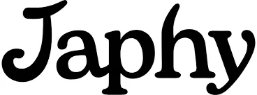 Logo texte du mot Japhy en lettres noires stylisées.
