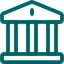 bank icon green