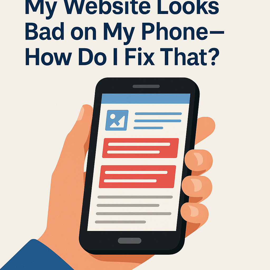 My website looks bad on my phone—how do I fix that?