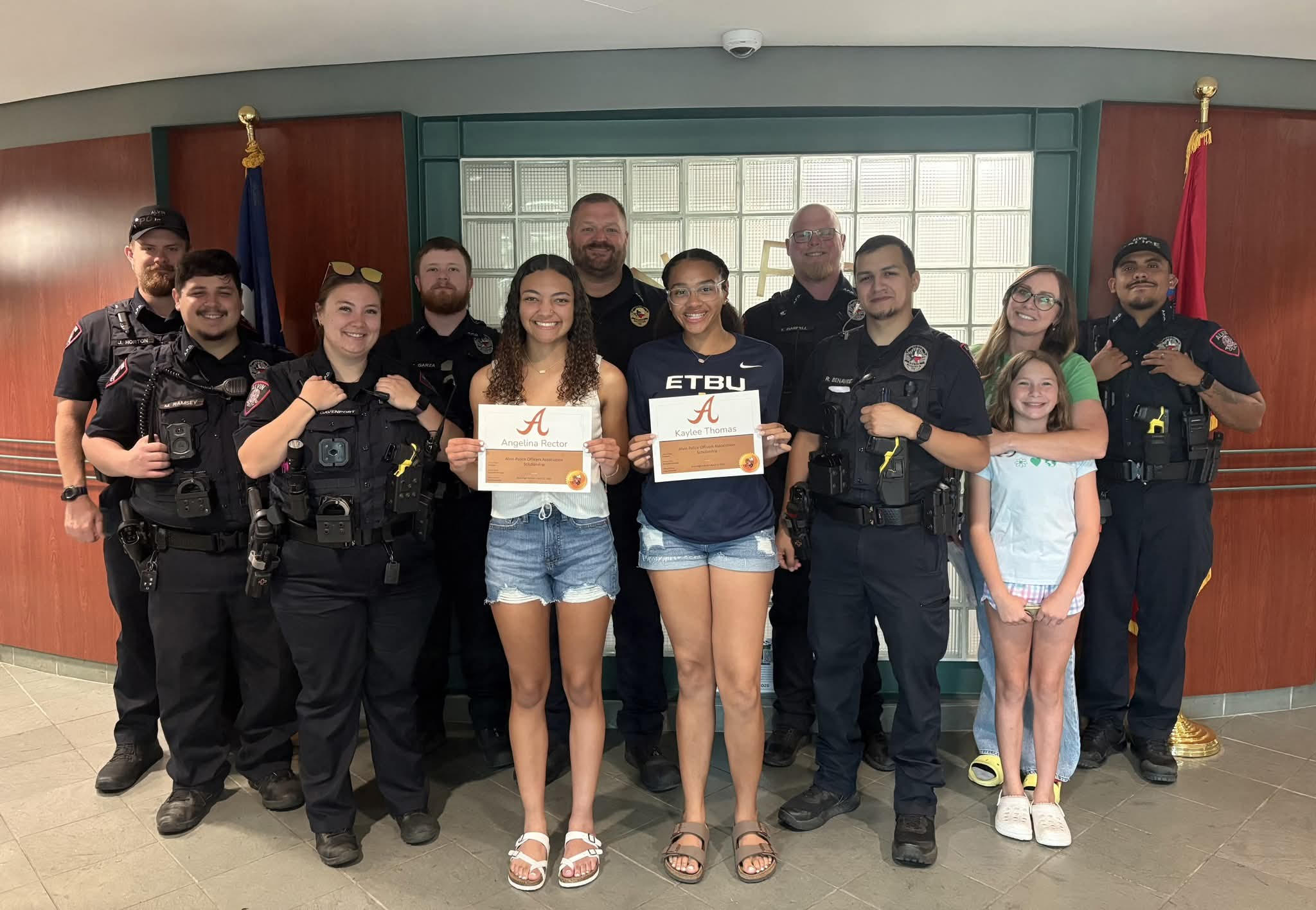 Alvin Police Officers Association Scholarship Recipient Announcement