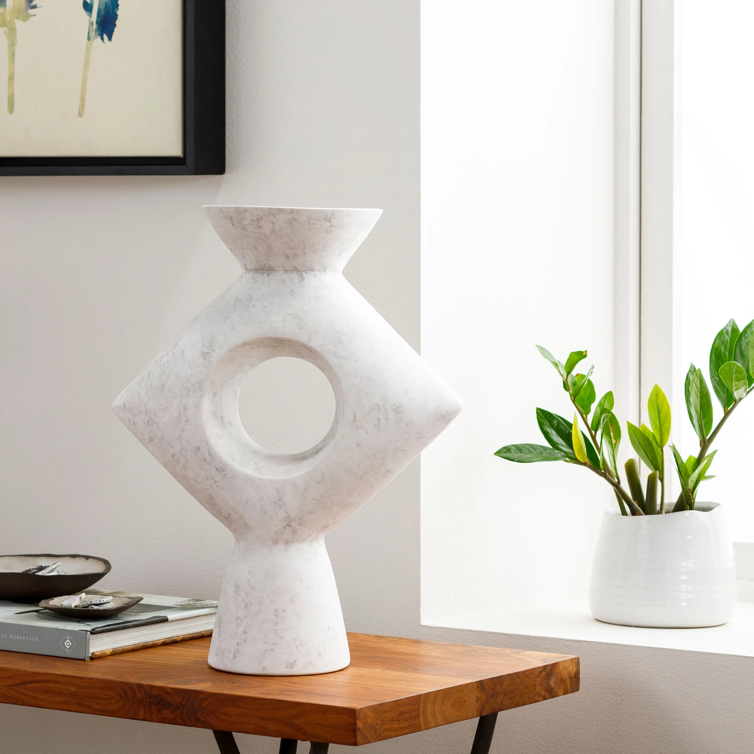White Brushed, Matte Ceramic