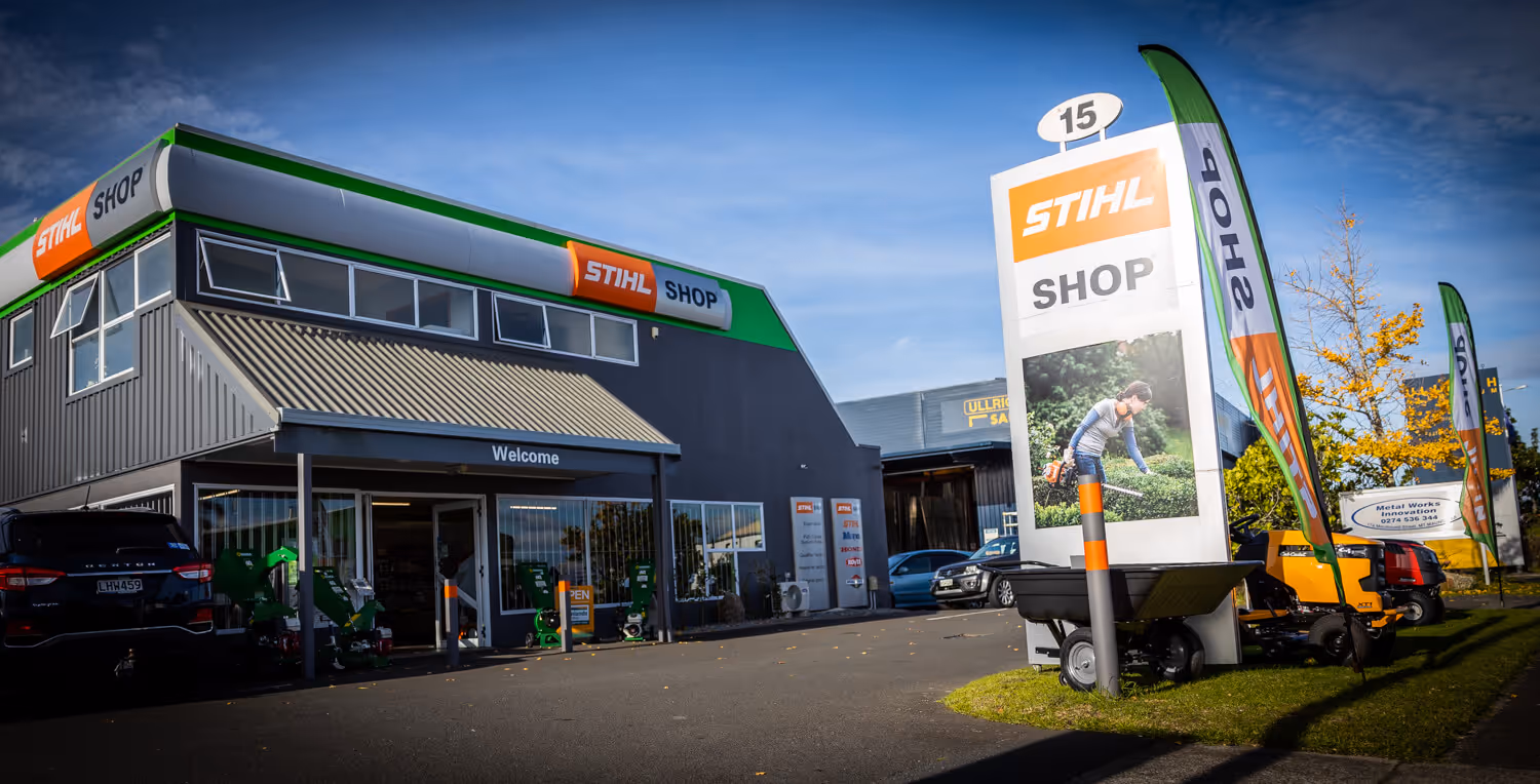 Exterior shot of still shop. 