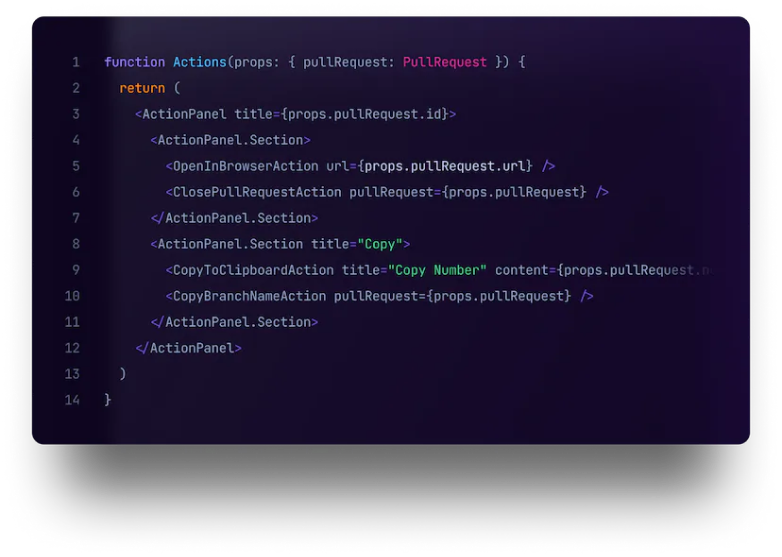Piece of code