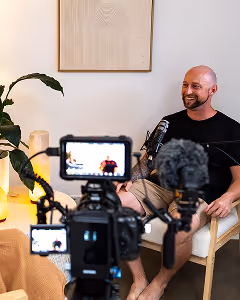 House of Alcheme podcast man speaking to camera