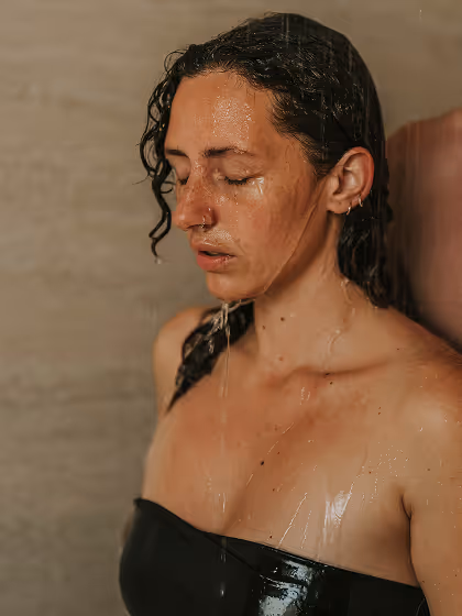 shower relaxing after float therapy