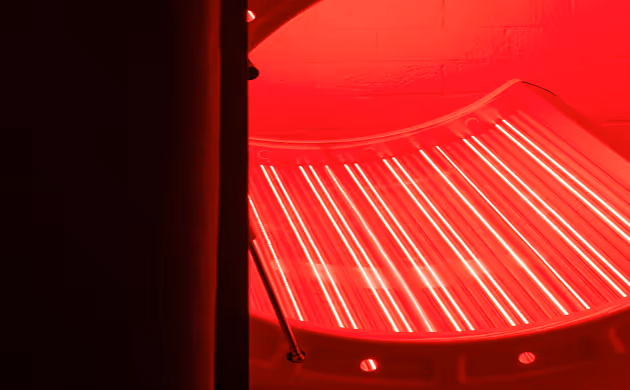 Red Light Therapy close up of the machine